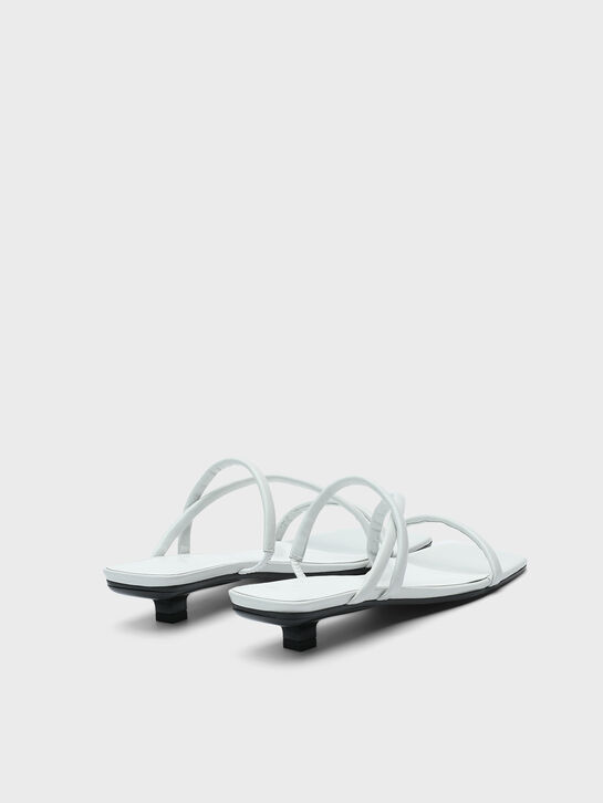 Босоножки Morena с ремешками, белые By Far | Фото 3