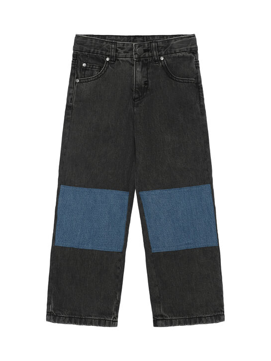 Джинсы с голубыми вставками, серые Stella McCartney | Фото 1