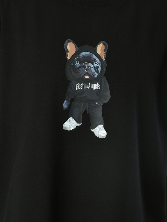 Футболка с принтом &quot;Бульдог&quot; Flashin | Фото 6