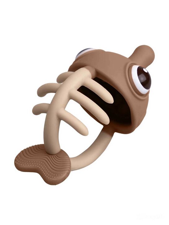 Прорезыватель Рыбка, силиконовый, кофейный Mombella | Фото 2