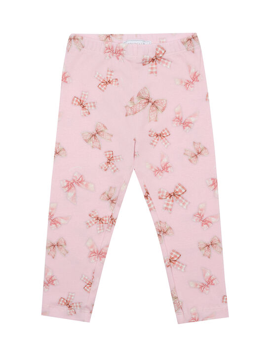 Леггинсы, принт банты Monnalisa | Фото 1