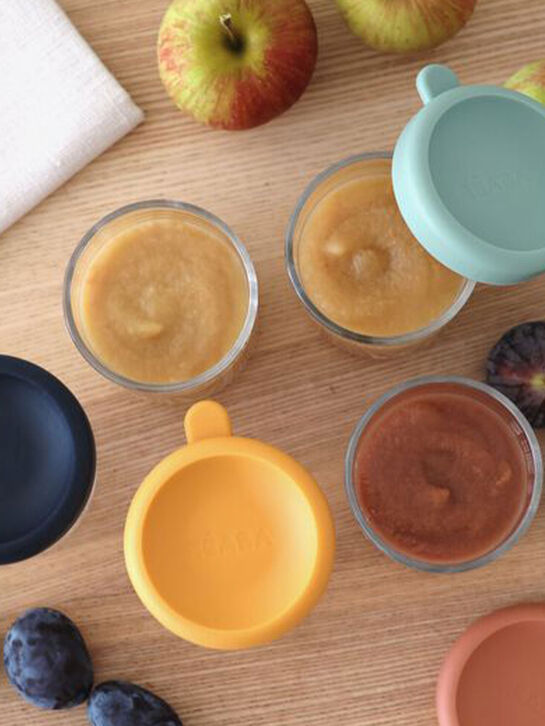 Набор контейнеров BEABA 6шт. 250мл стеклянных с крышкой для хранения продуктов  | Фото 3