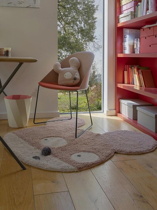 Шерстяной стираемый ковер Miss Mighty Mouse 100х120 см Lorena Canals | Фото 9