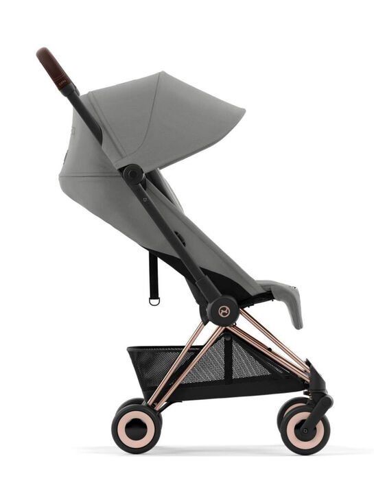 Коляска Coya Rosegold Mirage Grey с дождевиком и бампером CYBEX | Фото 5