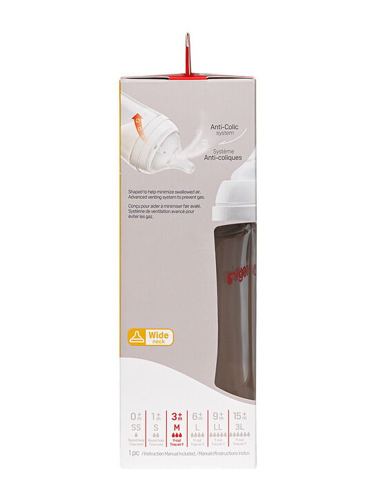 Бутылка Перистальтик Плюс, 240 мл, стекло Pigeon | Фото 5