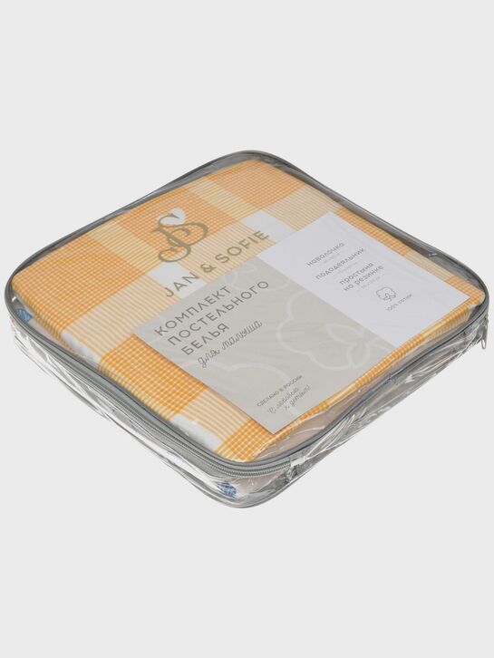 Комплект постельного белья: простыня на резинке, наволочка, пододеяльник Jan&Sofie | Фото 13