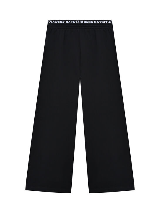 Спортивные брюки с лого на поясе, черные Patrizia Pepe | Фото 1