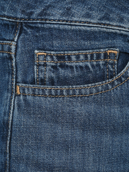 Джинсы прямые, синие Elisabetta Franchi | Фото 7