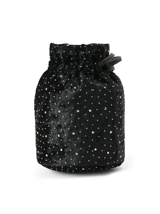Сумка-мешок со стразами Patrizia Pepe | Фото 3
