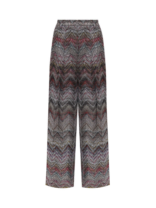 Брюки с узором зигзаги и пайетками Missoni | Фото 1