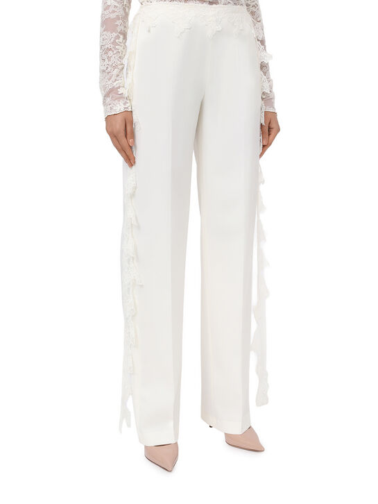 Брюки с кружевным поясом Blumarine | Фото 4
