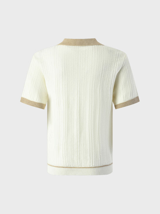 Футболка-поло с коричневой отделкой Eleventy | Фото 2