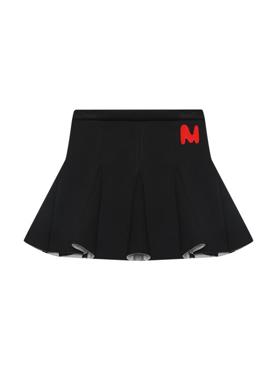 Юбка с красным лого, черная MSGM | Фото 1