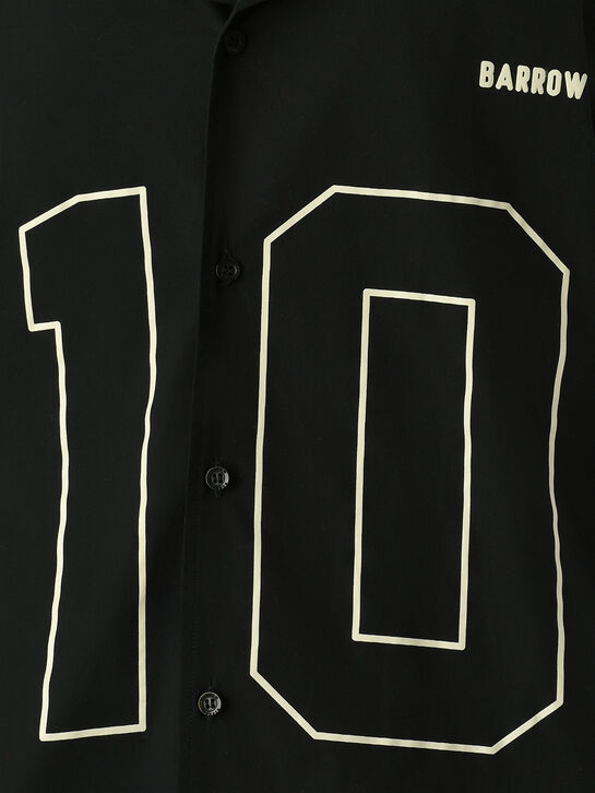 Рубашка принт &quot;10&quot;, черная Barrow | Фото 3