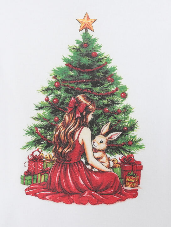 Пижама с новогодним принтом и брюками в клетку Dan Maralex | Фото 6