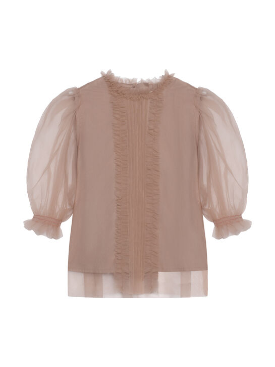 Блуза с прозрачными рукавами C'era Una Volta | Фото 1