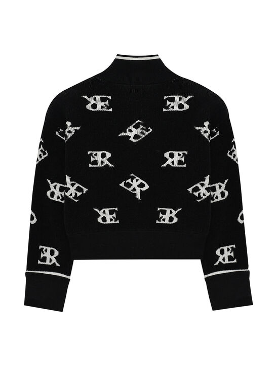 Джемпер с белым лого, черный Ermanno Scervino | Фото 2