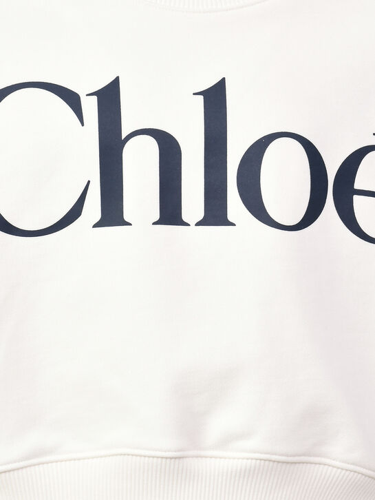 Укороченный свитшот с лого Chloe | Фото 3