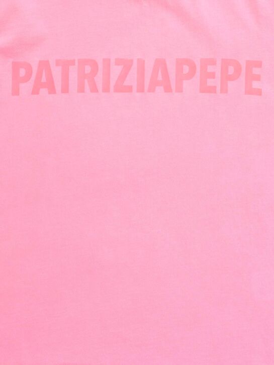 Футболка с лого в тон Patrizia Pepe | Фото 4