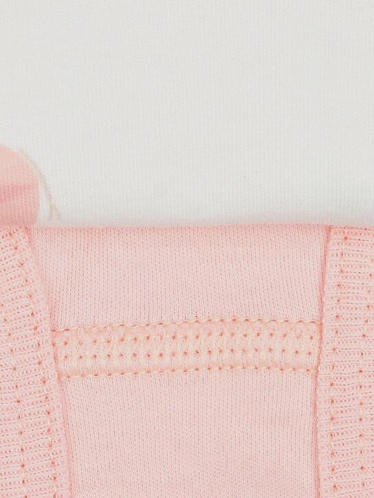 Комплект трусов с принтом разноцветных бабочек + розовые, 2шт Sanetta | Фото 3