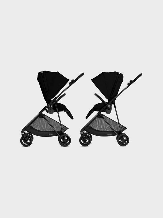 Коляска прогулочная Melio Carbon Magic Black с дождевиком CYBEX | Фото 8