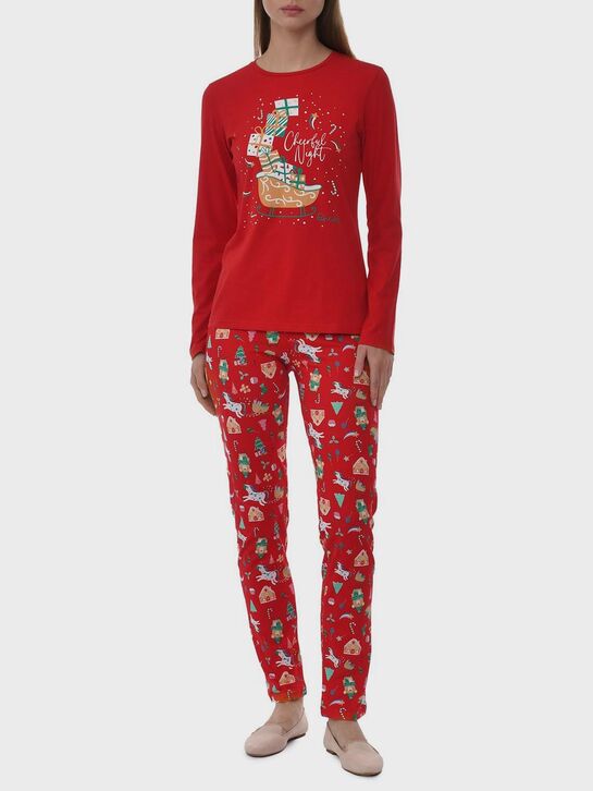 Пижама с принтом &quot;Веселая ночь&quot; Eirene | Фото 2