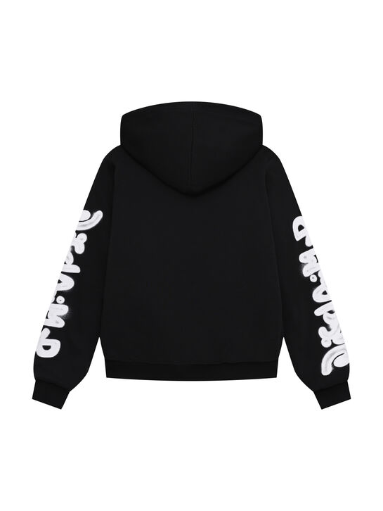 Куртка утепленная с капюшоном, черная Disclaimer | Фото 2