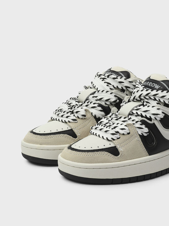 Кеды на крупной шнуровке, белые Barrow | Фото 6