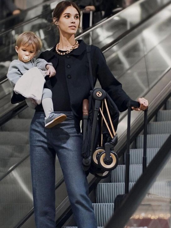 Коляска прогулочная Coya Rosegold Sepia Black CYBEX | Фото 18