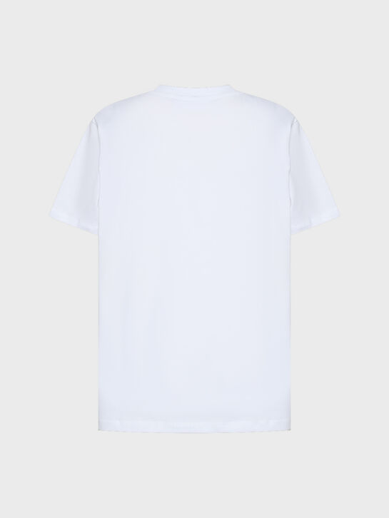 Футболка с розовым принтом одуванчика, белая Molo | Фото 2