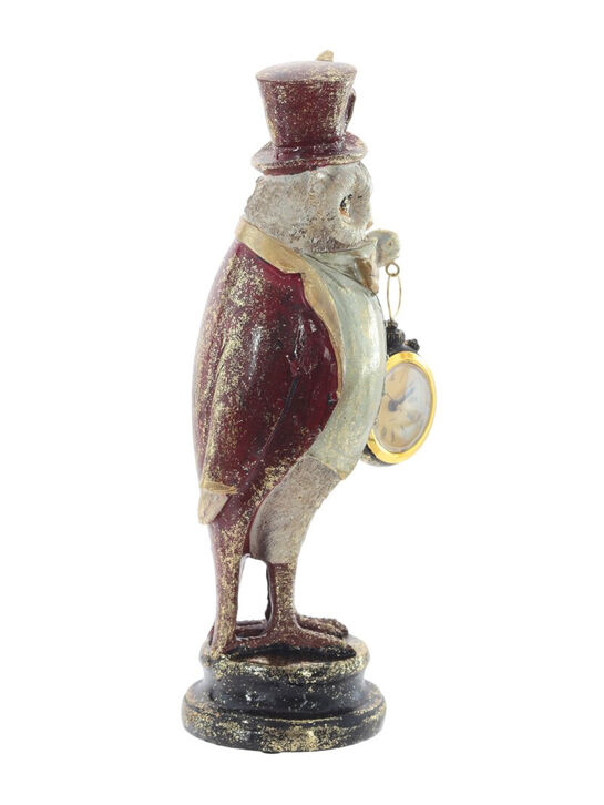 Фигурка декоративная &quot;Сова с часами&quot;, 12x9,5x29 см TIANQIN ARTS AND CRAFTS | Фото 2