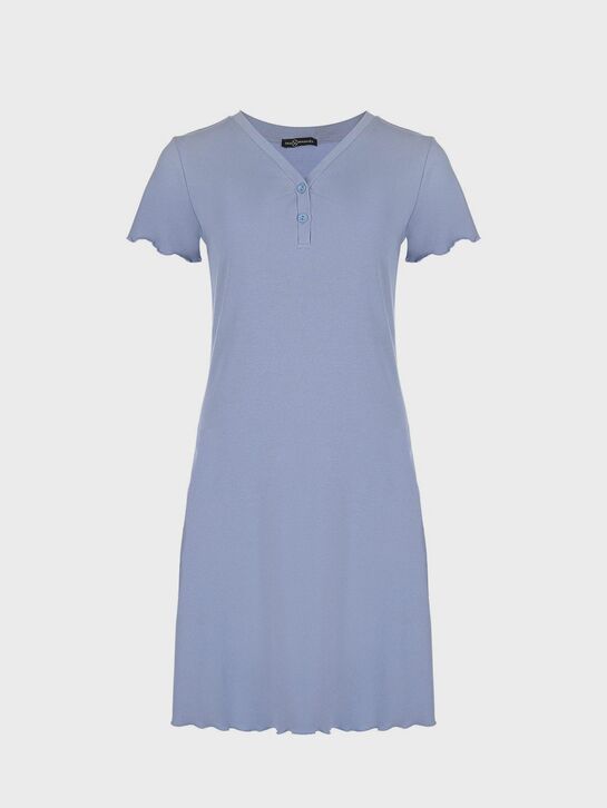Ночная рубашка серо-голубого цвета Dan Maralex | Фото 1