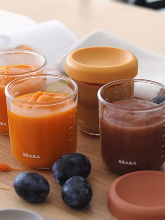 Набор контейнеров BEABA 6шт. 250мл стеклянных с крышкой для хранения продуктов  | Фото 4