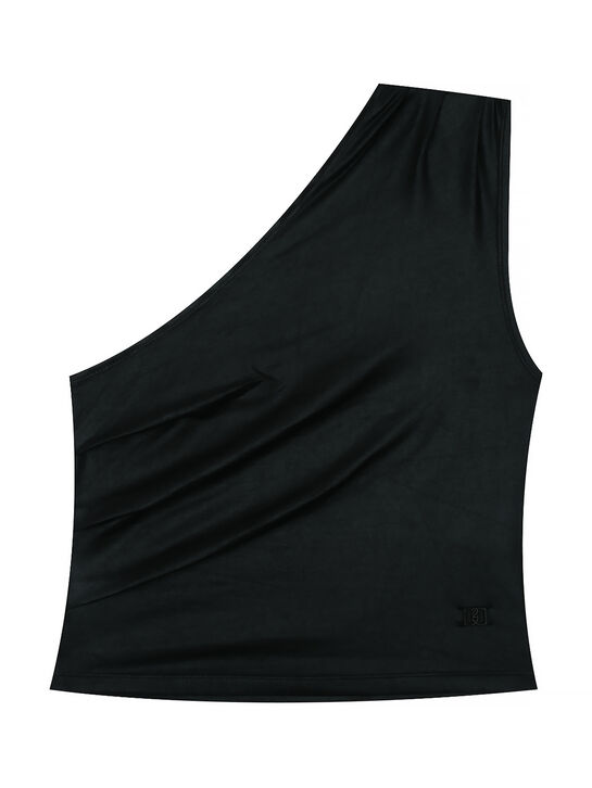 Топ на одно плечо, черный Dsquared2 | Фото 1