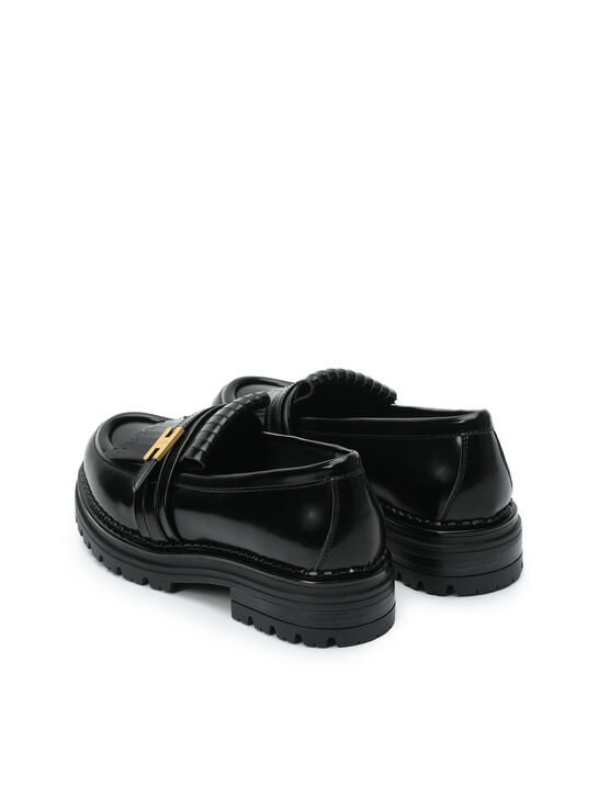 Лоферы лаковые черные Elisabetta Franchi | Фото 4