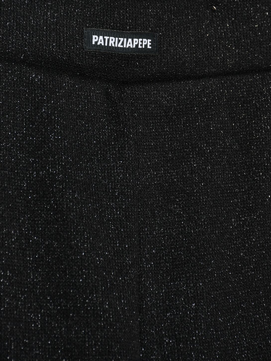 Брюки с люрексом, черные Patrizia Pepe | Фото 3