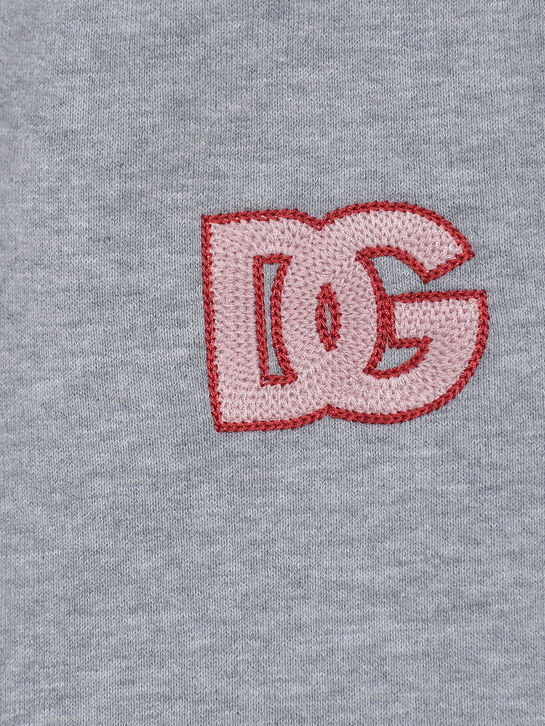 Спортивные брюки с лого, серые Dolce&Gabbana | Фото 3