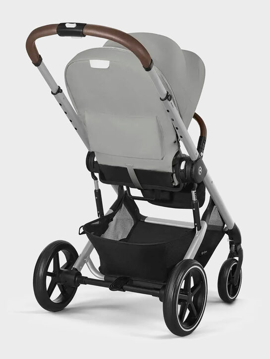 Коляска Balios S Lux SLV Stone Grey с дождевиком CYBEX | Фото 5