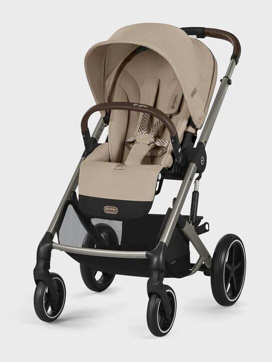 Коляска 3 в 1 Balios S Lux со спальным блоком Cot S и автокреслом Aton B2 i-Size, бежевая CYBEX | Фото 2