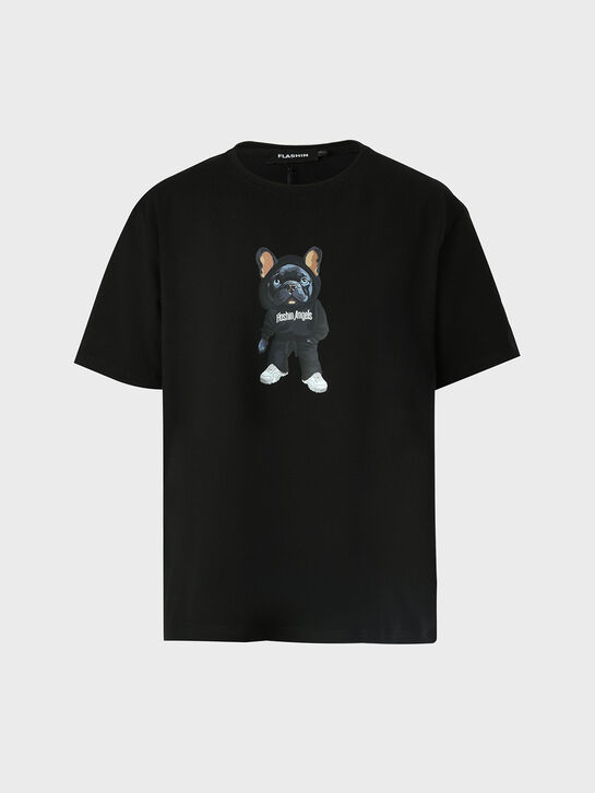 Футболка с принтом &quot;Бульдог&quot; Flashin | Фото 1