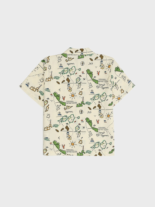 Рубашка с принтом &quot;карта&quot; The New Society | Фото 2