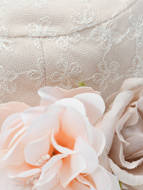 Панама с ажурной вышивкой, белая Marlu | Фото 4