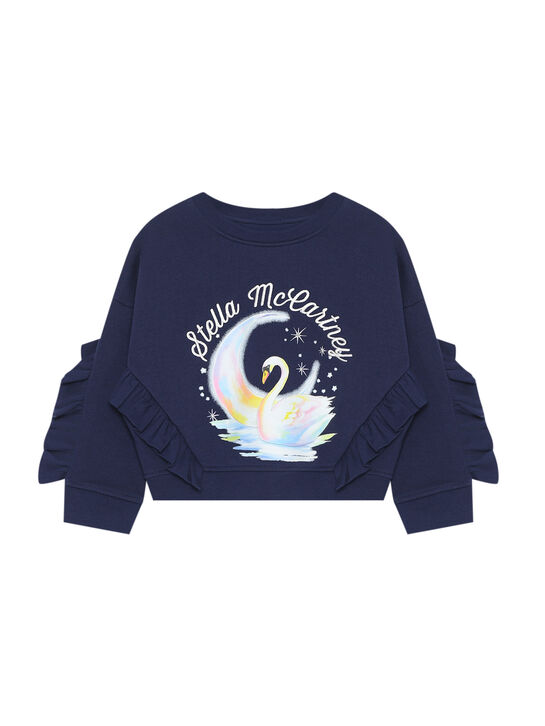 Свитшот с принтом &quot;лебедь&quot; Stella McCartney | Фото 1