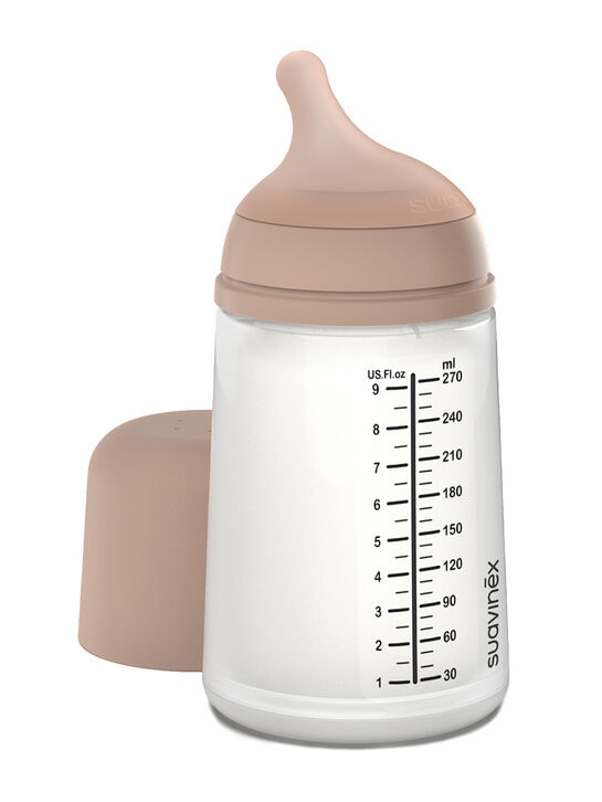 Антиколиковая силиконовая бутылочка Zero.Zero 270 мл, средний поток, от 3х мес Suavinex | Фото 4