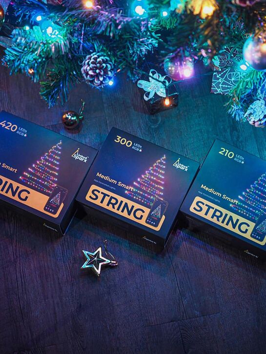 Гирлянда STRING 210 ламп, 1700см, RGB, многоцветный + белый, управление через приложение LinkedSparx | Фото 8