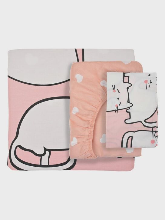 Комплект постельного белья: простыня на резинке, наволочка, пододеяльник Jan&Sofie | Фото 2