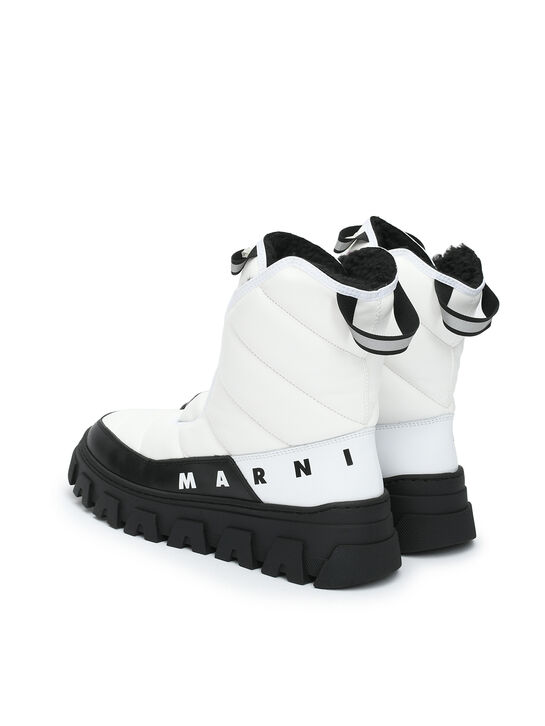 Ботинки дутые с подкладкой из эко-шерсти MARNI | Фото 3