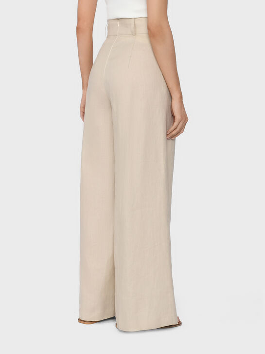 Брюки льняные с защипами Flashin | Фото 4