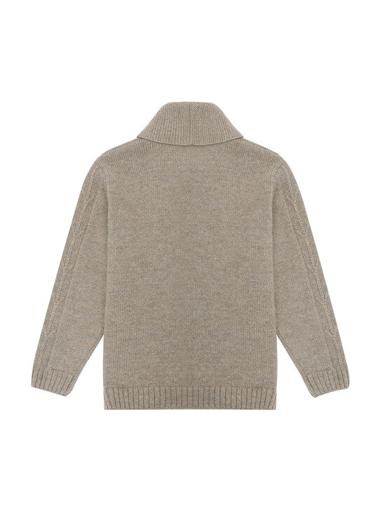 Кардиган из шерсти и кашемира, двубортный Born to Bloom | Фото 2