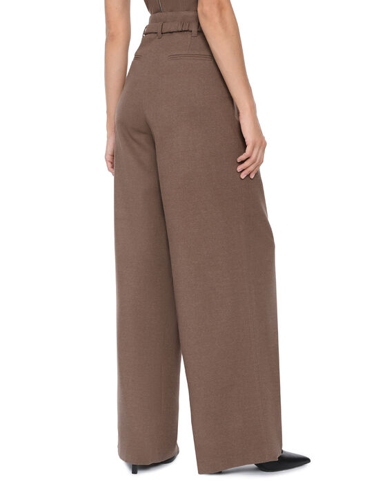 Брюки свободного кроя, коричневые Dan Maralex | Фото 6